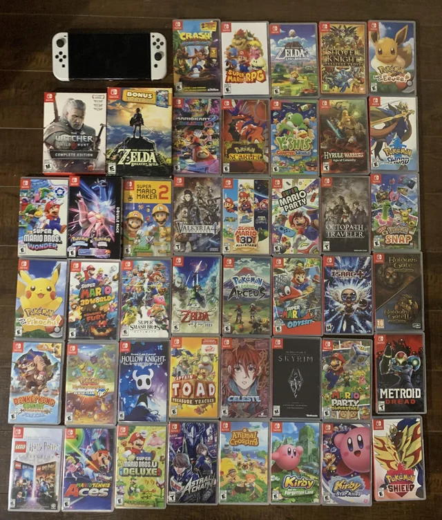 Used Nintendo Switch games bundle